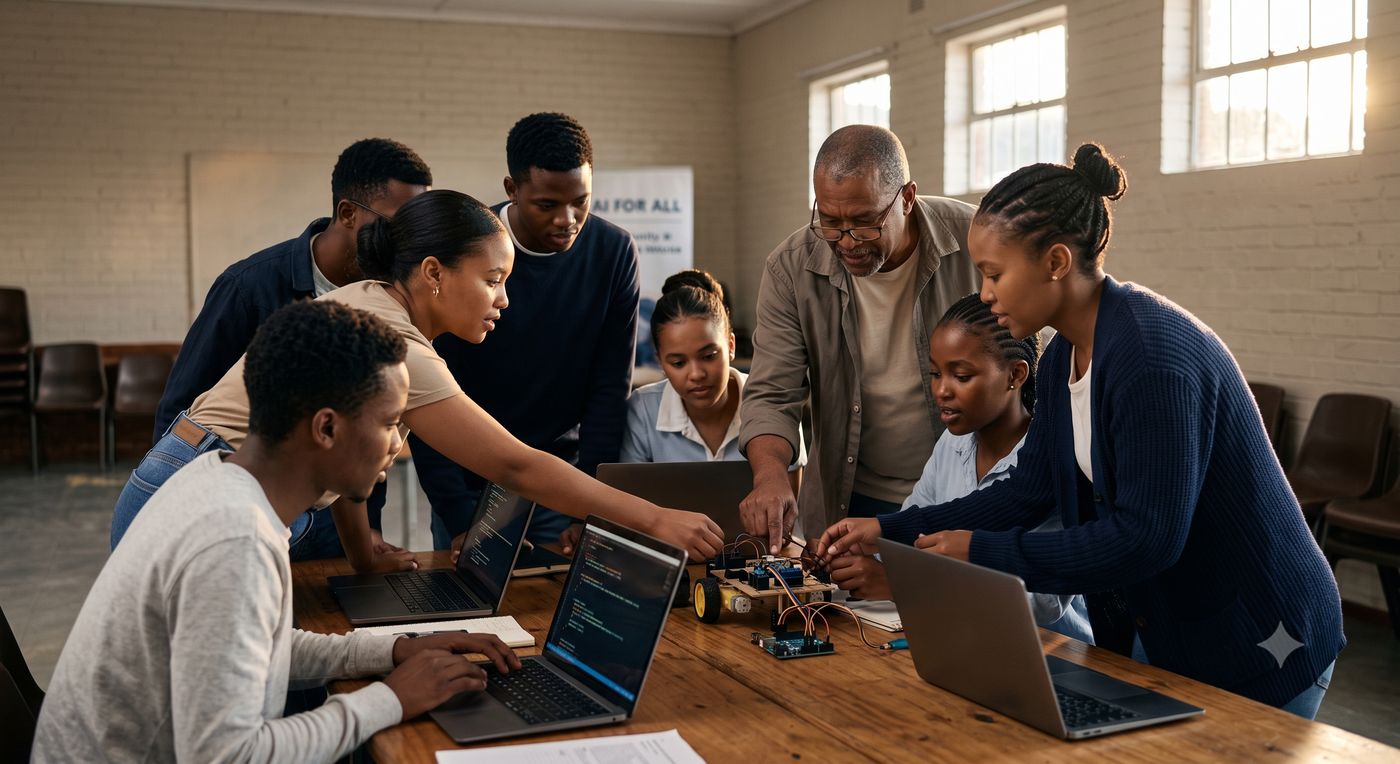 Community AI For All session with young builders